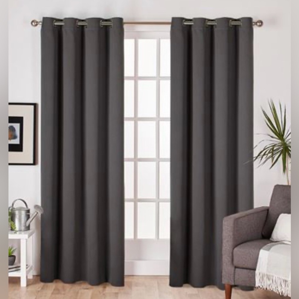Porch & Den Boosalis Sateen Twill Blackout Curtain Panel Pair 52" w x 96"